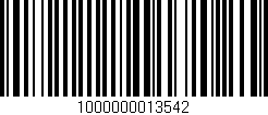 Código de barras (EAN, GTIN, SKU, ISBN): '1000000013542'