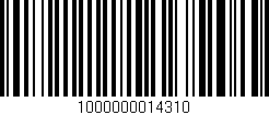 Código de barras (EAN, GTIN, SKU, ISBN): '1000000014310'