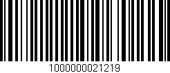 Código de barras (EAN, GTIN, SKU, ISBN): '1000000021219'