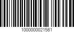 Código de barras (EAN, GTIN, SKU, ISBN): '1000000021561'