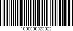 Código de barras (EAN, GTIN, SKU, ISBN): '1000000023022'