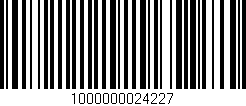 Código de barras (EAN, GTIN, SKU, ISBN): '1000000024227'