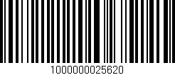 Código de barras (EAN, GTIN, SKU, ISBN): '1000000025620'