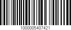 Código de barras (EAN, GTIN, SKU, ISBN): '1000005407421'