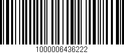 Código de barras (EAN, GTIN, SKU, ISBN): '1000006436222'