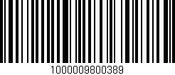 Código de barras (EAN, GTIN, SKU, ISBN): '1000009800389'