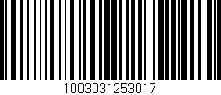 Código de barras (EAN, GTIN, SKU, ISBN): '1003031253017'