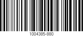 Código de barras (EAN, GTIN, SKU, ISBN): '1004385-880'