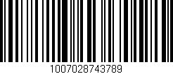 Código de barras (EAN, GTIN, SKU, ISBN): '1007028743789'