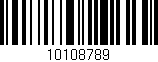 Código de barras (EAN, GTIN, SKU, ISBN): '10108789'