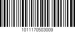 Código de barras (EAN, GTIN, SKU, ISBN): '1011170503009'