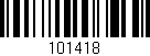 Código de barras (EAN, GTIN, SKU, ISBN): '101418'