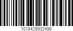 Código de barras (EAN, GTIN, SKU, ISBN): '1018429932498'