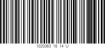 Código de barras (EAN, GTIN, SKU, ISBN): '1020363_18_14_U'