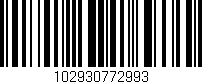 Código de barras (EAN, GTIN, SKU, ISBN): '102930772993'