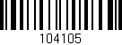 Código de barras (EAN, GTIN, SKU, ISBN): '104105'