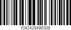 Código de barras (EAN, GTIN, SKU, ISBN): '1042429496309'