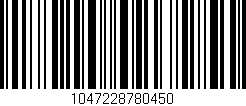 Código de barras (EAN, GTIN, SKU, ISBN): '1047228780450'