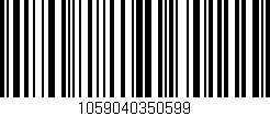 Código de barras (EAN, GTIN, SKU, ISBN): '1059040350599'