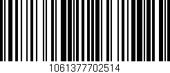 Código de barras (EAN, GTIN, SKU, ISBN): '1061377702514'