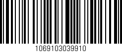 Código de barras (EAN, GTIN, SKU, ISBN): '1069103039910'