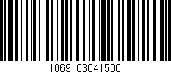 Código de barras (EAN, GTIN, SKU, ISBN): '1069103041500'