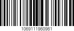 Código de barras (EAN, GTIN, SKU, ISBN): '1069111960961'