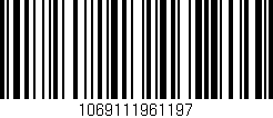 Código de barras (EAN, GTIN, SKU, ISBN): '1069111961197'