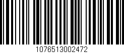 Código de barras (EAN, GTIN, SKU, ISBN): '1076513002472'