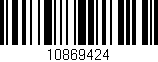 Código de barras (EAN, GTIN, SKU, ISBN): '10869424'