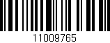 Código de barras (EAN, GTIN, SKU, ISBN): '11009765'