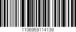 Código de barras (EAN, GTIN, SKU, ISBN): '1106959114139'