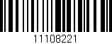 Código de barras (EAN, GTIN, SKU, ISBN): '11108221'