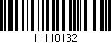 Código de barras (EAN, GTIN, SKU, ISBN): '11110132'