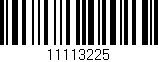 Código de barras (EAN, GTIN, SKU, ISBN): '11113225'