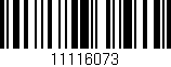 Código de barras (EAN, GTIN, SKU, ISBN): '11116073'