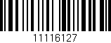 Código de barras (EAN, GTIN, SKU, ISBN): '11116127'