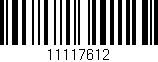 Código de barras (EAN, GTIN, SKU, ISBN): '11117612'