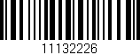 Código de barras (EAN, GTIN, SKU, ISBN): '11132226'