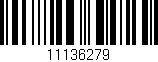 Código de barras (EAN, GTIN, SKU, ISBN): '11136279'