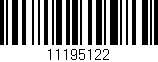 Código de barras (EAN, GTIN, SKU, ISBN): '11195122'