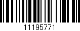 Código de barras (EAN, GTIN, SKU, ISBN): '11195771'