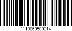 Código de barras (EAN, GTIN, SKU, ISBN): '1119869580314'