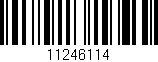 Código de barras (EAN, GTIN, SKU, ISBN): '11246114'