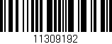 Código de barras (EAN, GTIN, SKU, ISBN): '11309192'