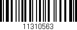Código de barras (EAN, GTIN, SKU, ISBN): '11310563'