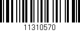 Código de barras (EAN, GTIN, SKU, ISBN): '11310570'