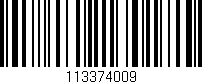 Código de barras (EAN, GTIN, SKU, ISBN): '113374009'