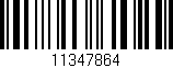 Código de barras (EAN, GTIN, SKU, ISBN): '11347864'