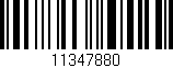 Código de barras (EAN, GTIN, SKU, ISBN): '11347880'